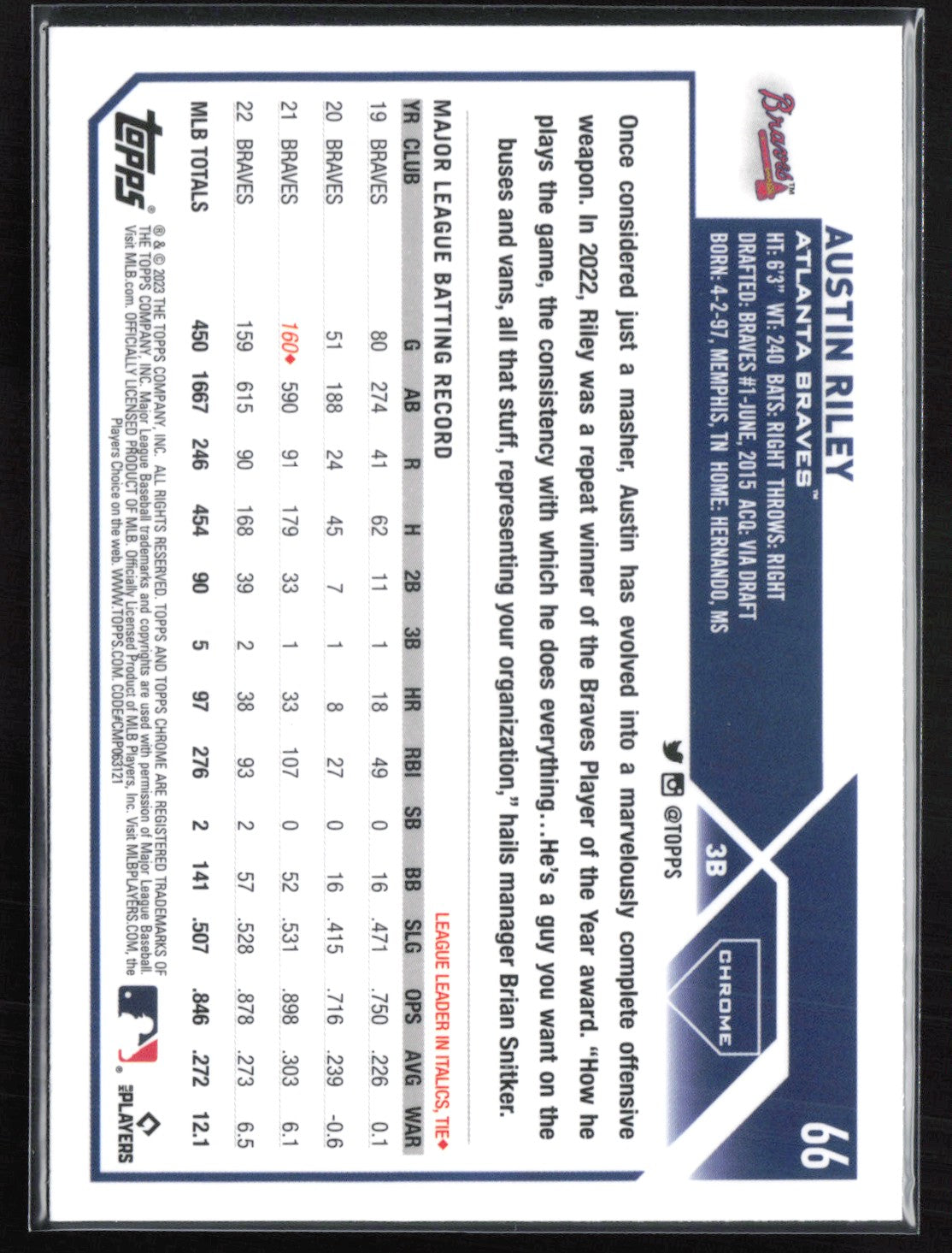 Austin Riley X-Fractor