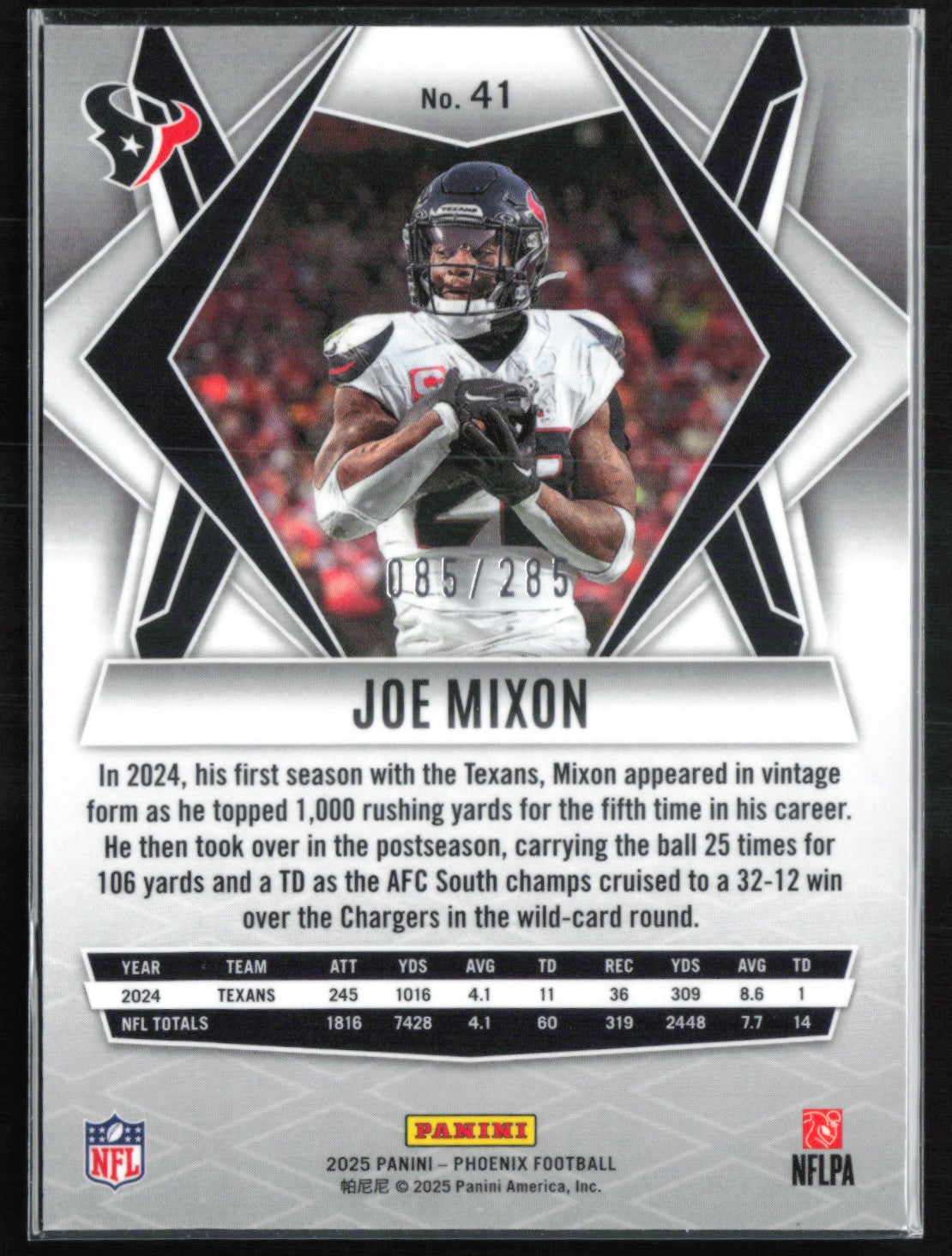 Joe Mixon Neon Green Mosaic /285
