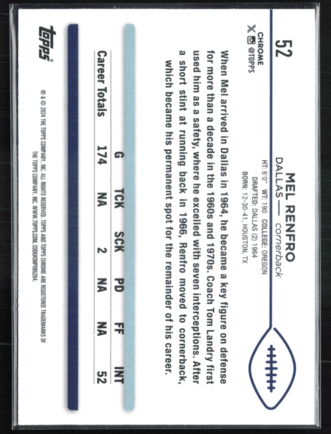 Mel Renfro X-Fractor