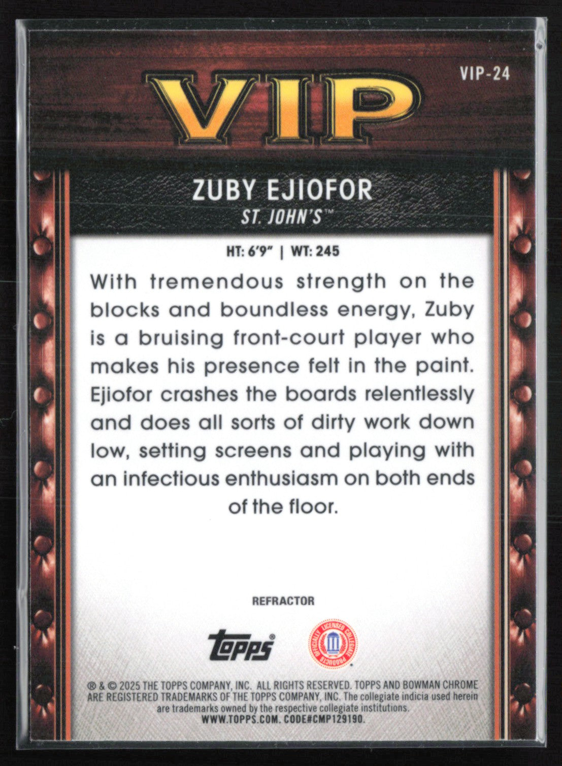 Zuby Ejiofor VIP