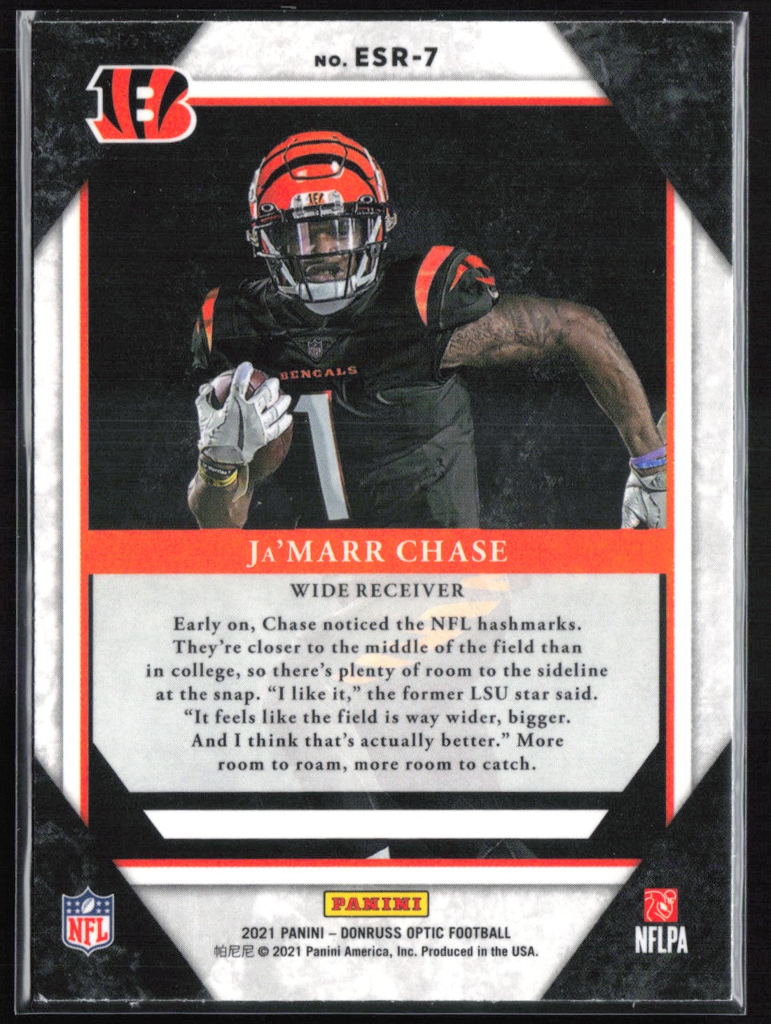 Ja'Marr Chase RC Elite Series Rookies