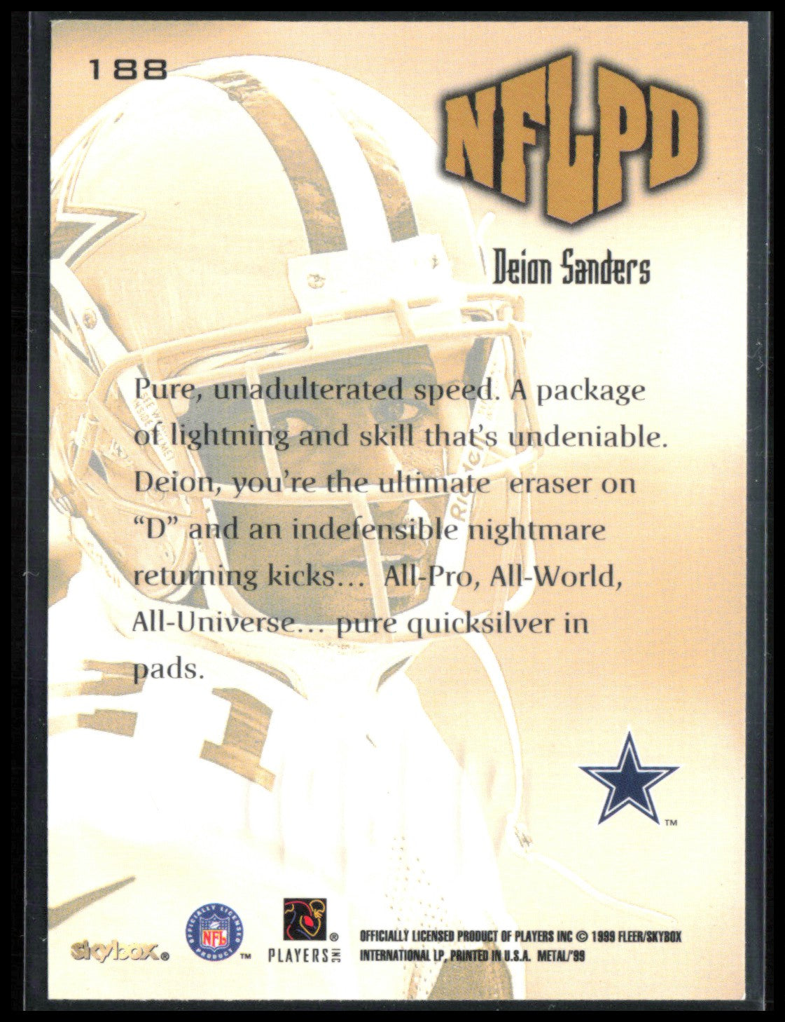 Deion Sanders NFLPD
