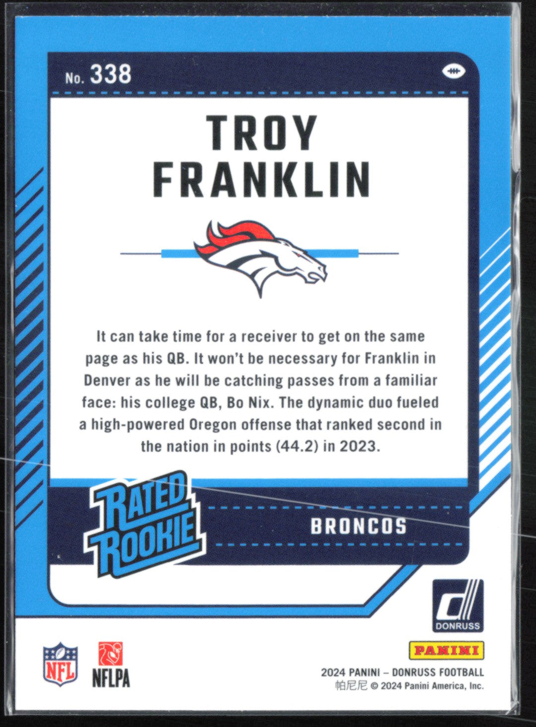Troy Franklin RC