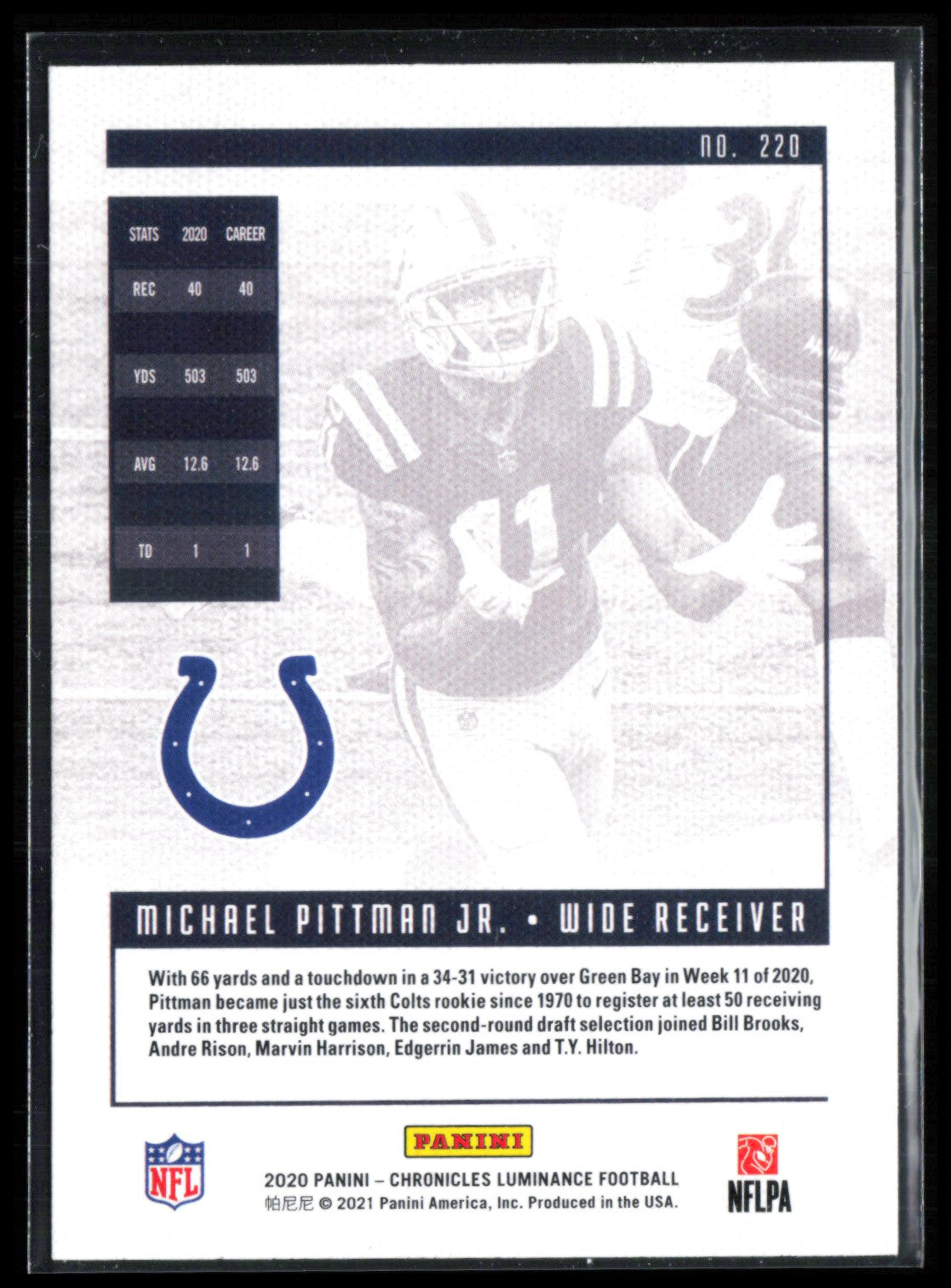 Michael Pittman Jr. Rc