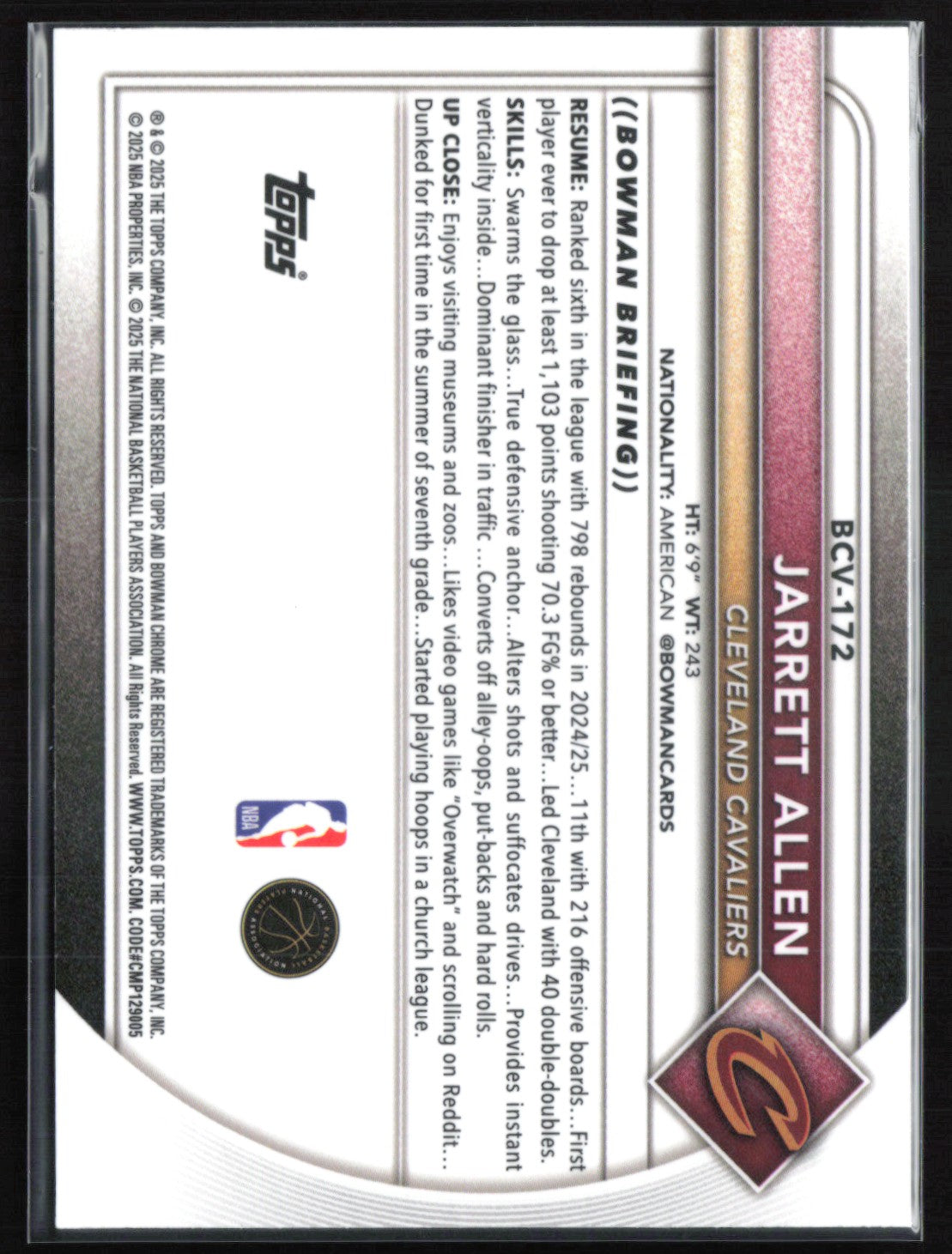 Jarrett Allen Reptilian Refractor