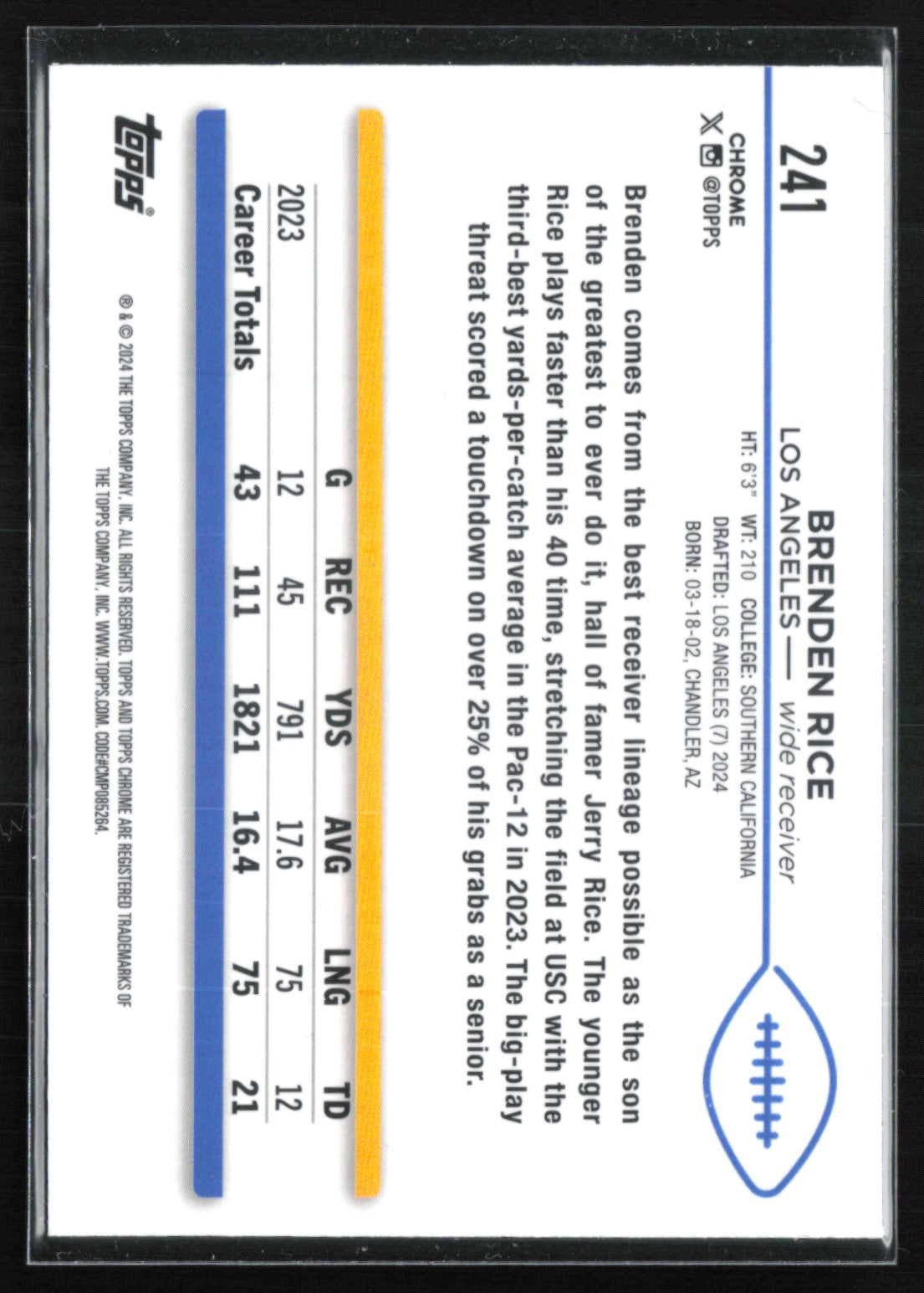 Brenden Rice RC Pink Refractor