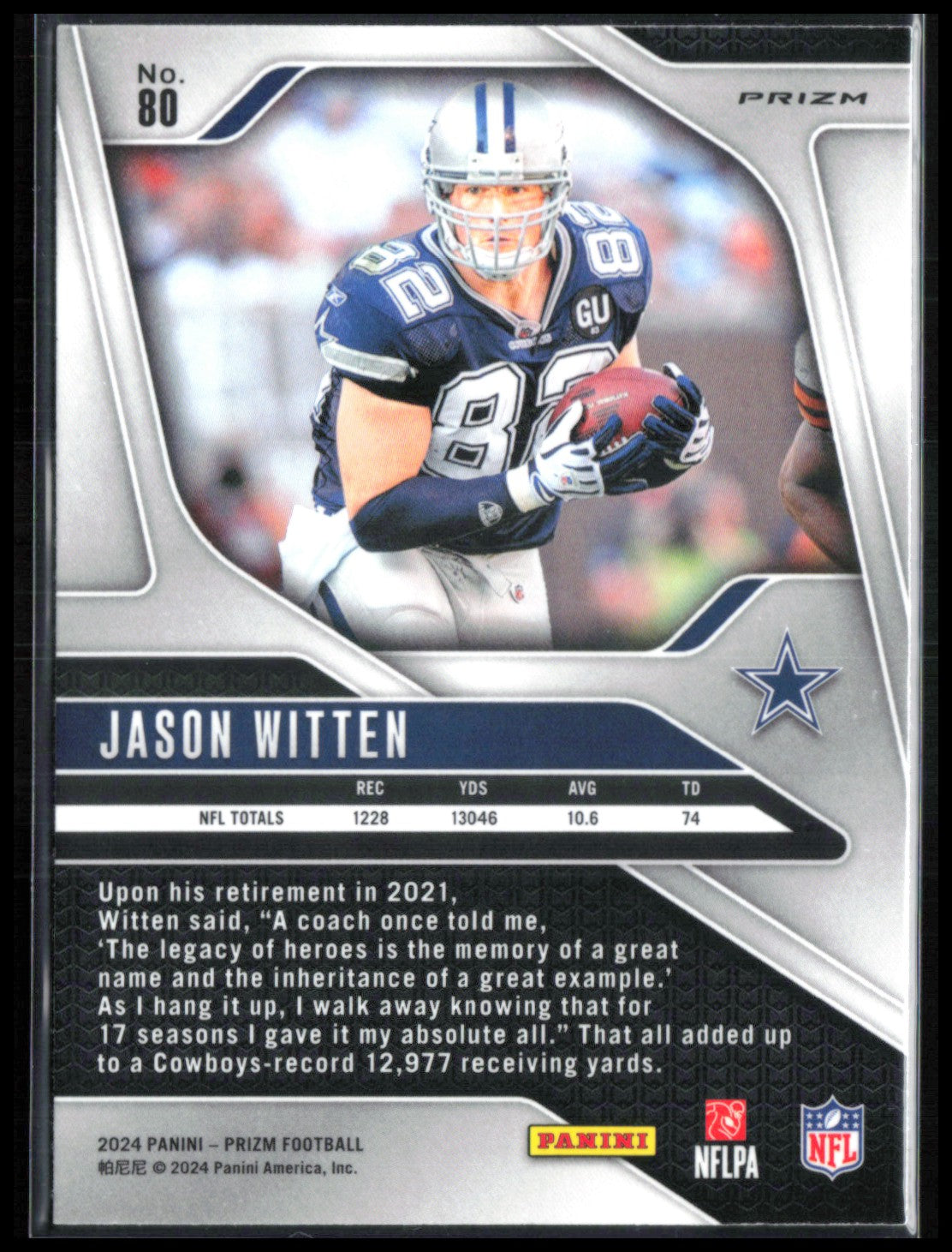 Jason Witten Orange Lazer