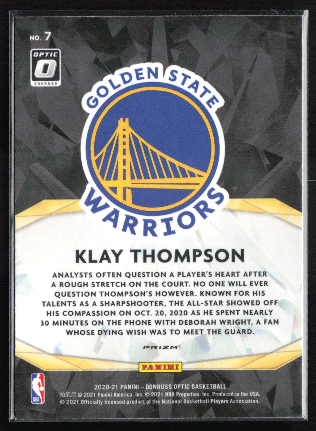 Klay Thompson Holo