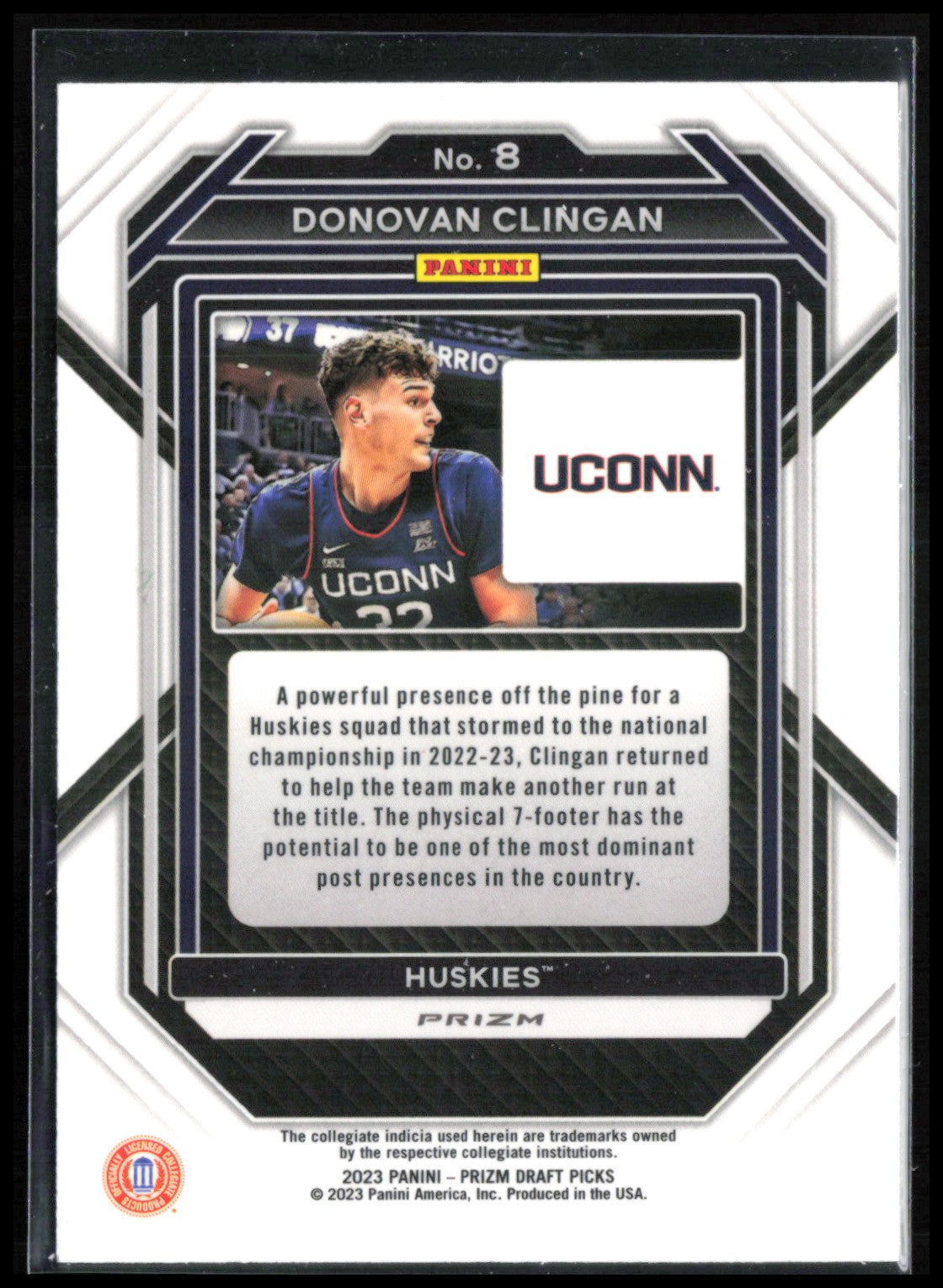 Donovan Clingan Prospect Purple Wave