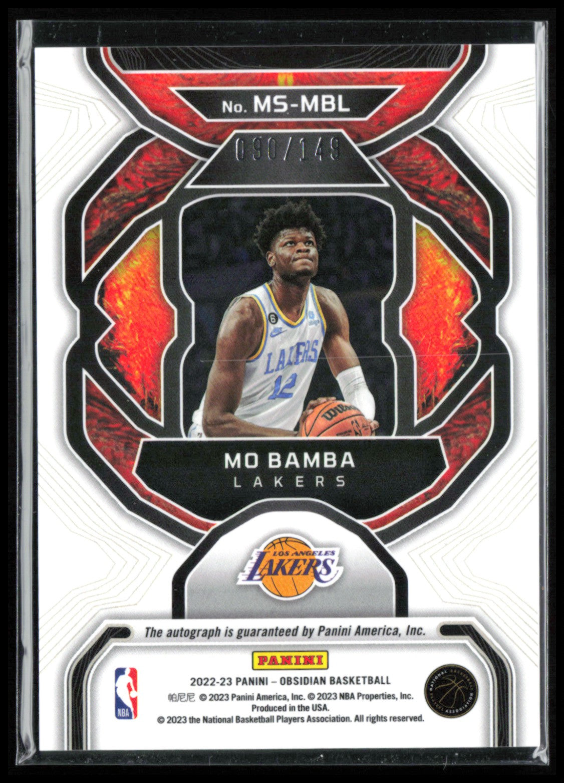 Mo Bamba Auto /149 Magmatic Signatures