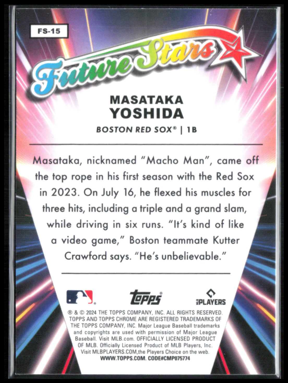 Masataka Yoshida Future Stars