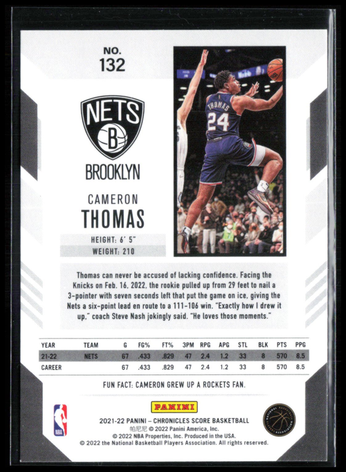 Cameron Thomas RC