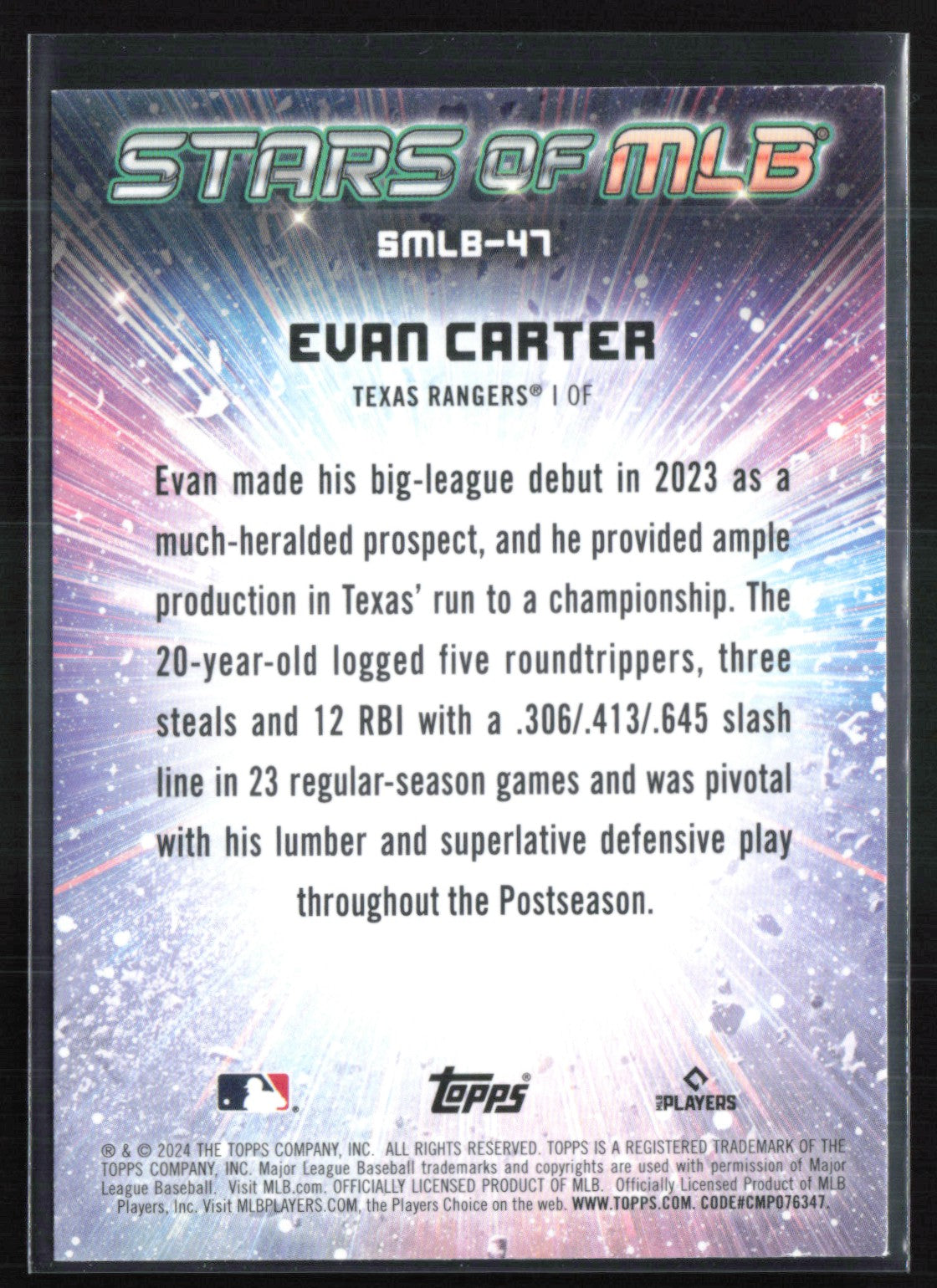 Evan Carter RC