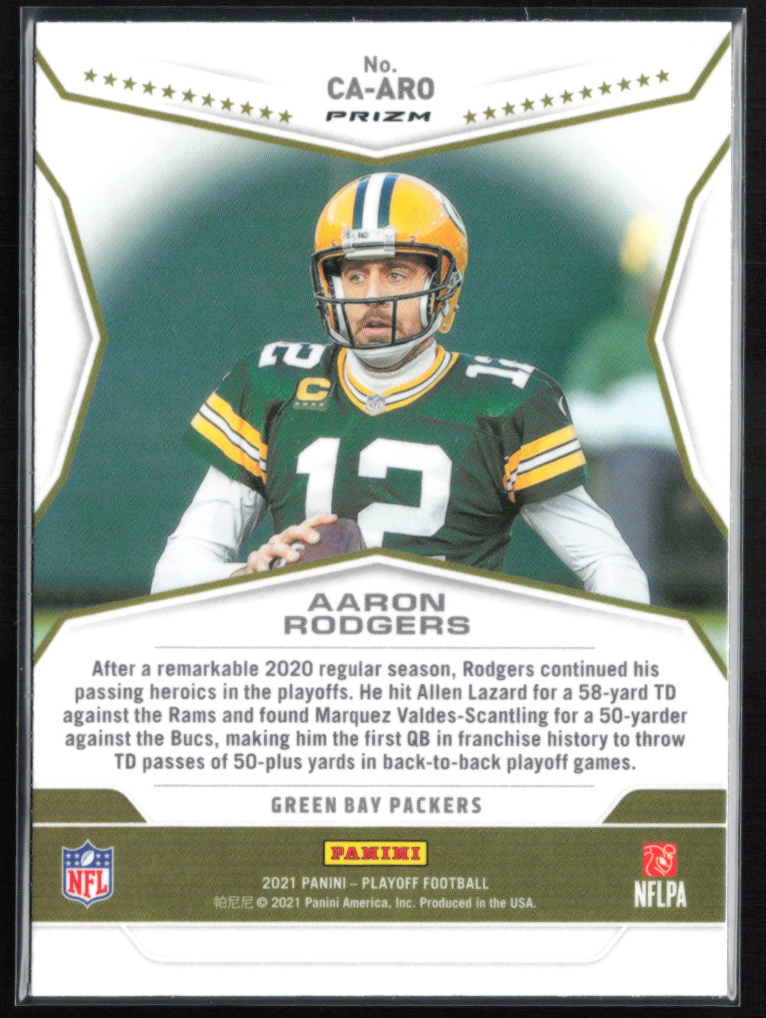 Aaron Rodgers Call to Arms Holo