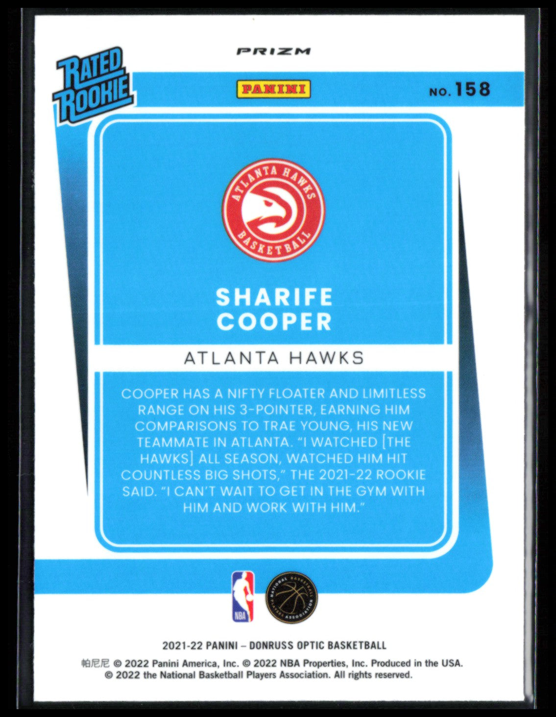 Sharife Cooper RC Blue Velocity
