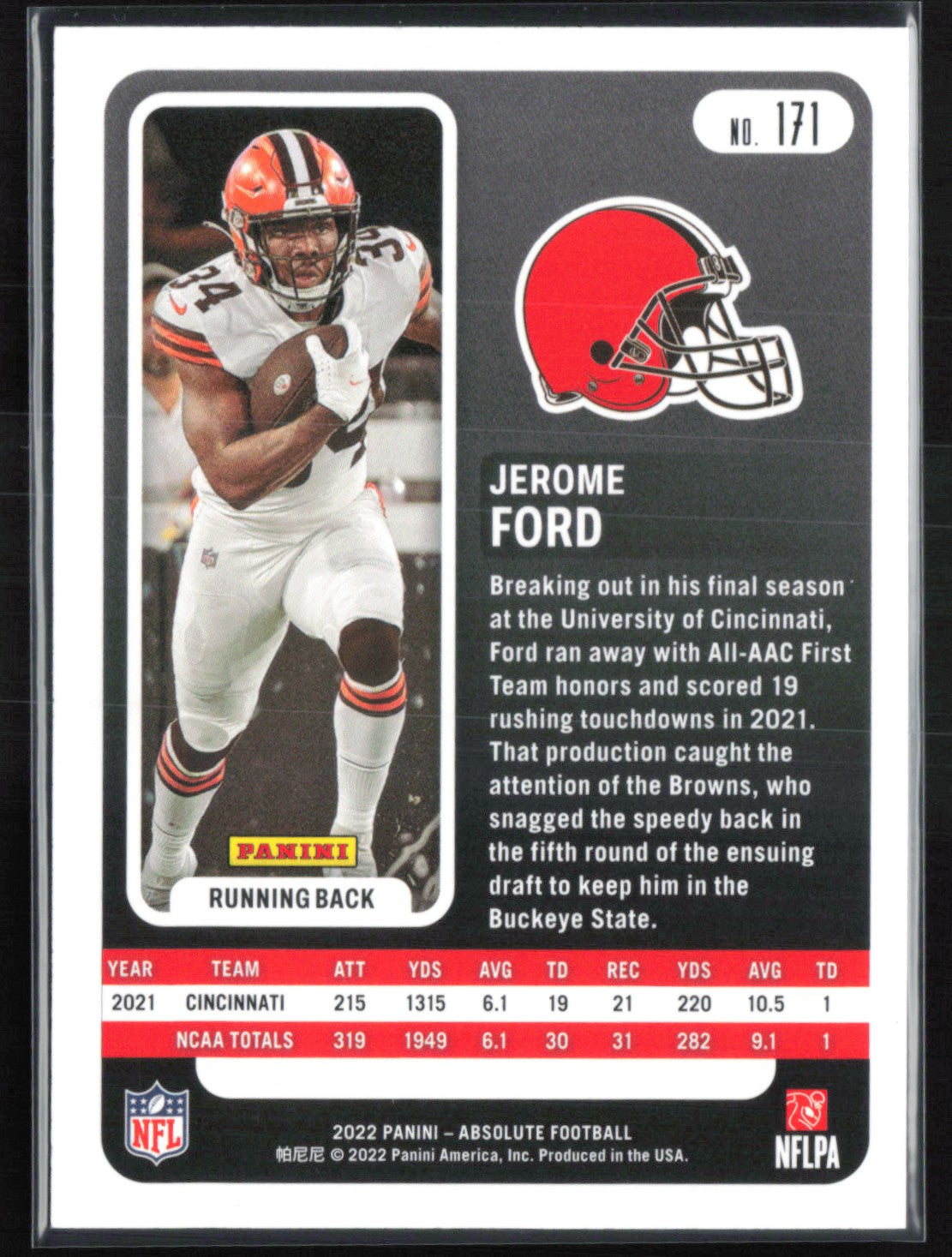 Jerome Ford RC Blue /99