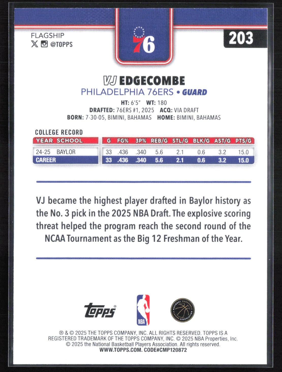 VJ Edgecombe RC
