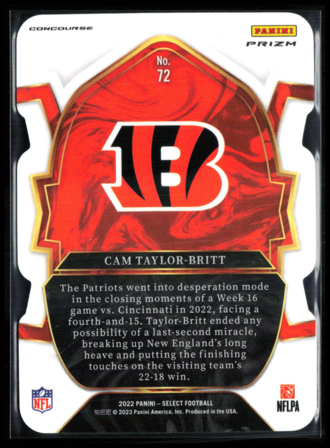 Cam Taylor-Britt RC RWB Die-Cut