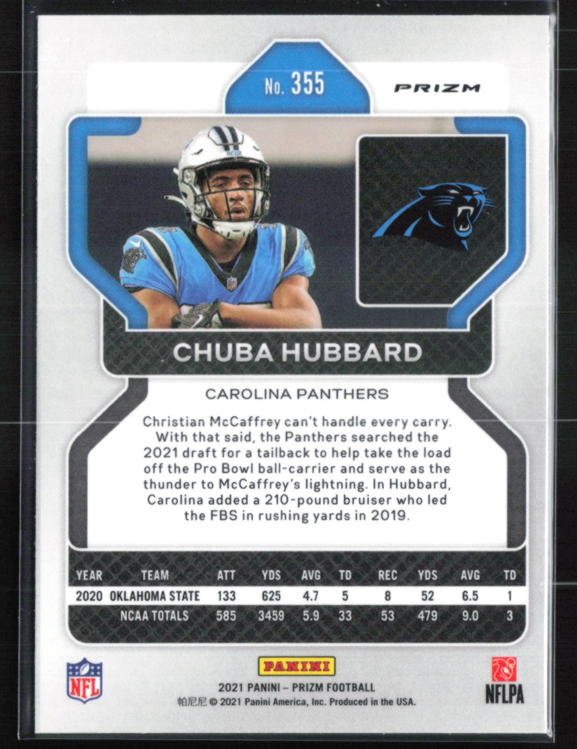 Chuba Hubbard RC Orange Ice