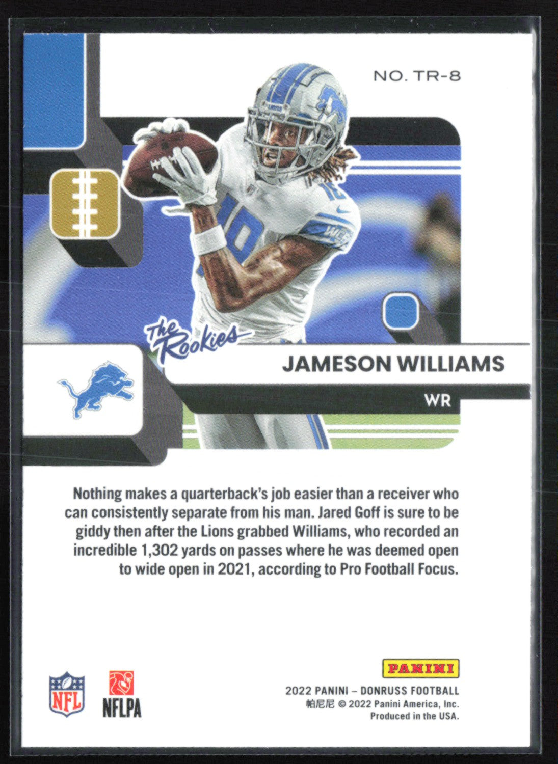 Jameson Williams RC The Rookies
