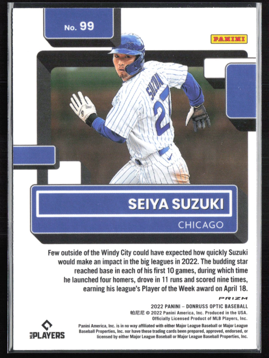 Seiya Suzuki RC Pink Holo