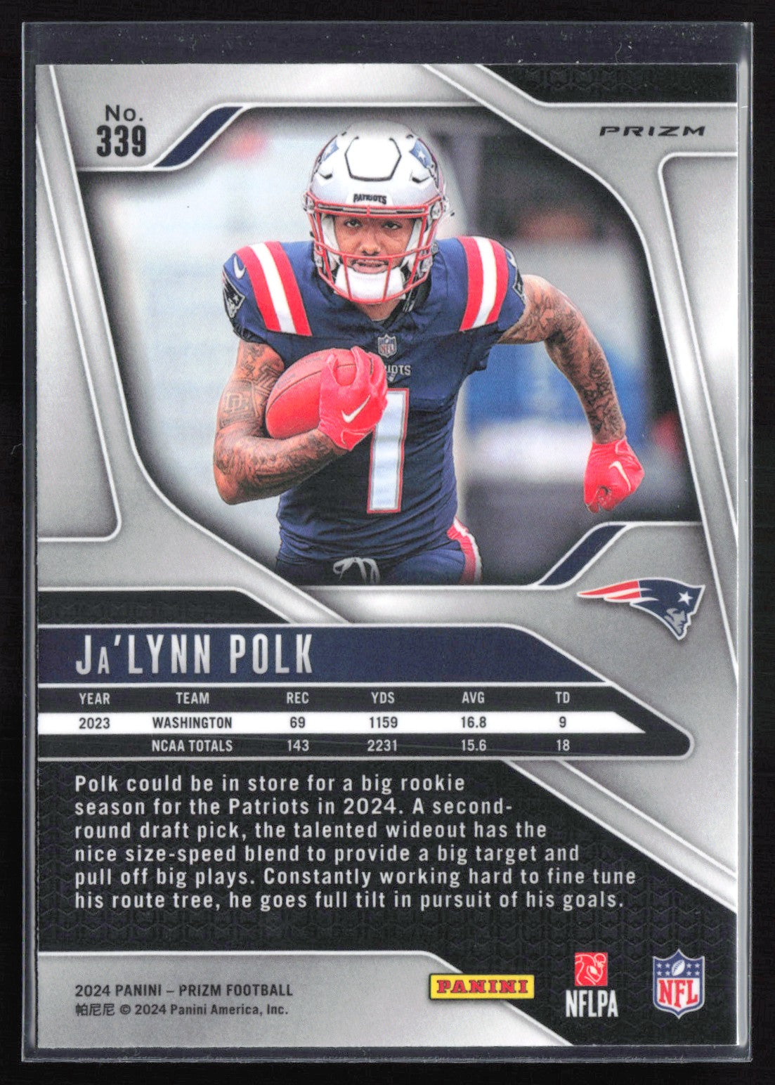 Ja'Lynn Polk RC Silver Prizm