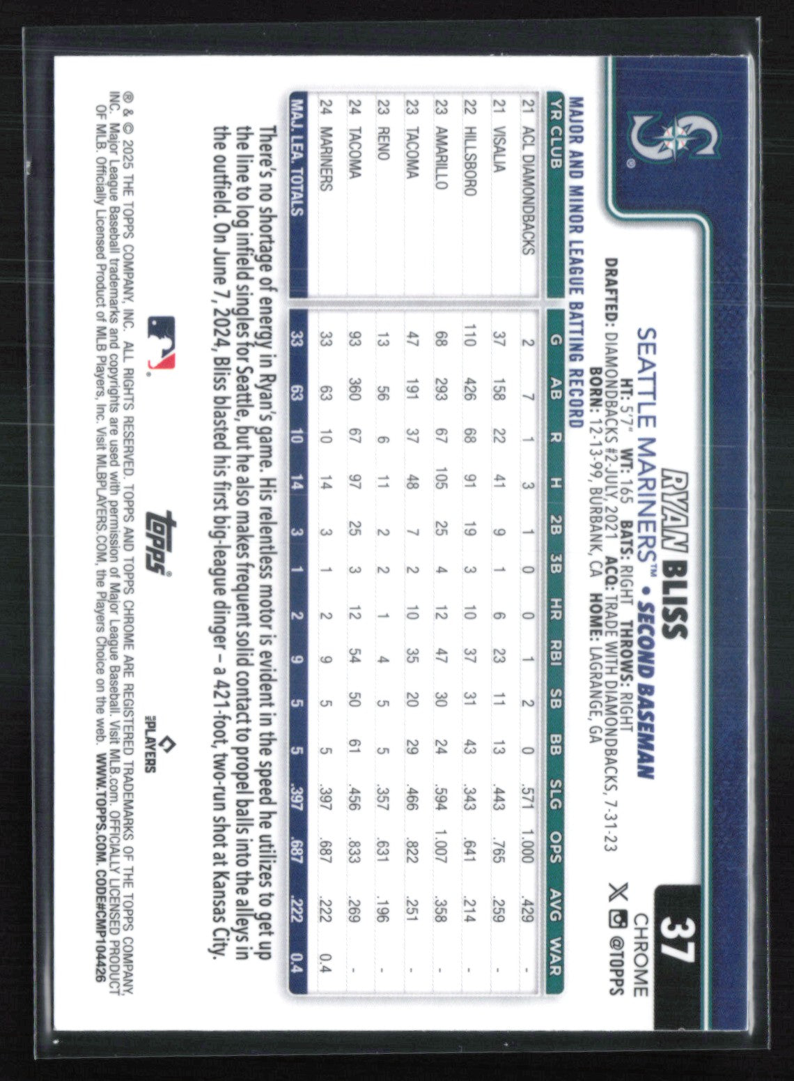 Ryan Bliss RC Sepia Refractor