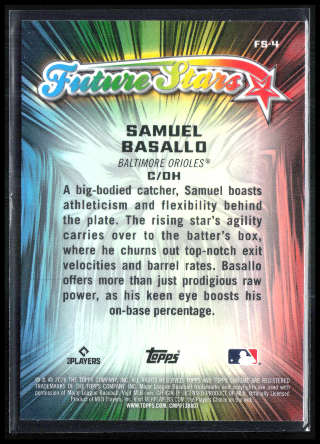 Samuel Basallo RC Future Stars