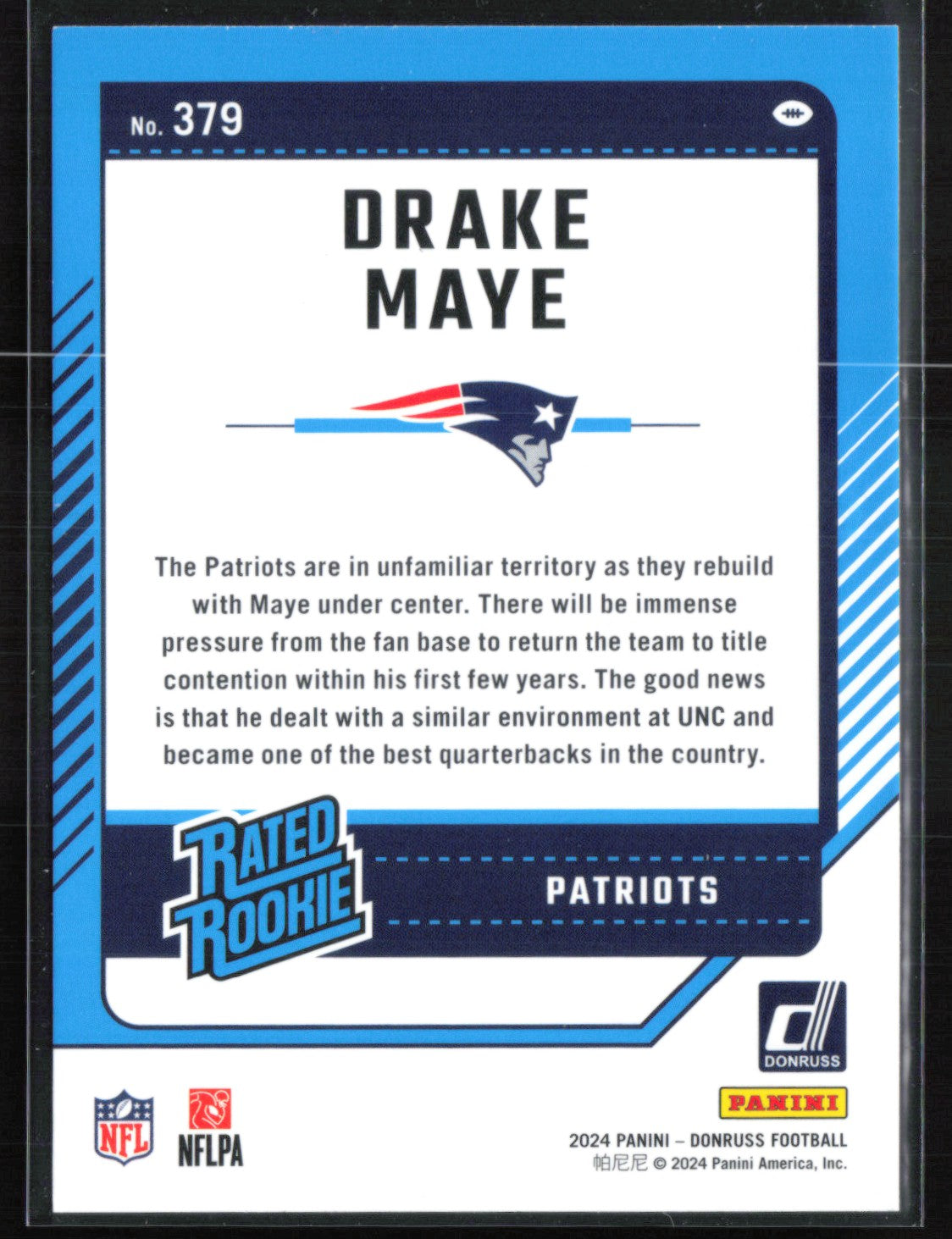 Drake Maye RC Rated Rookie