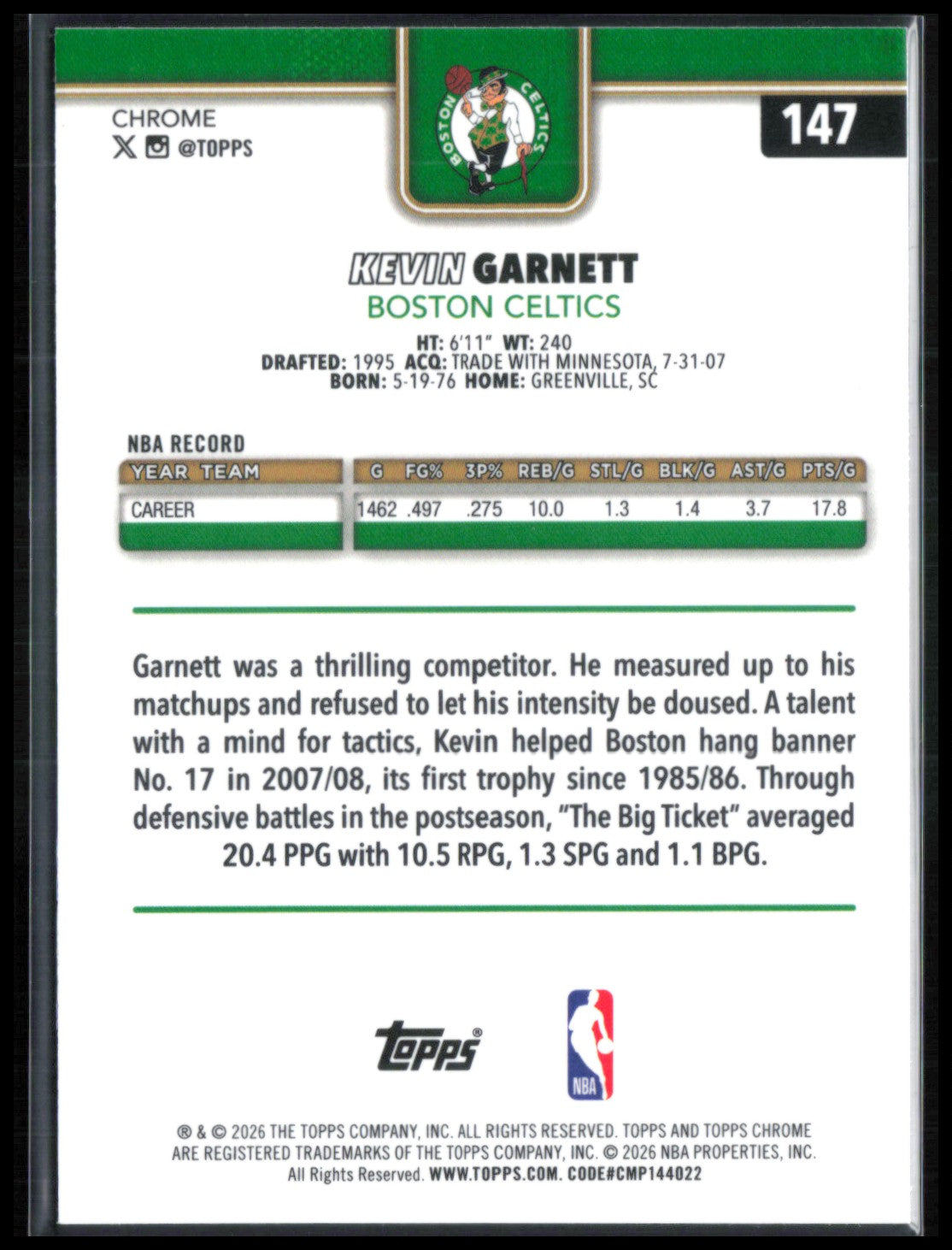 Kevin Garnett Raywave