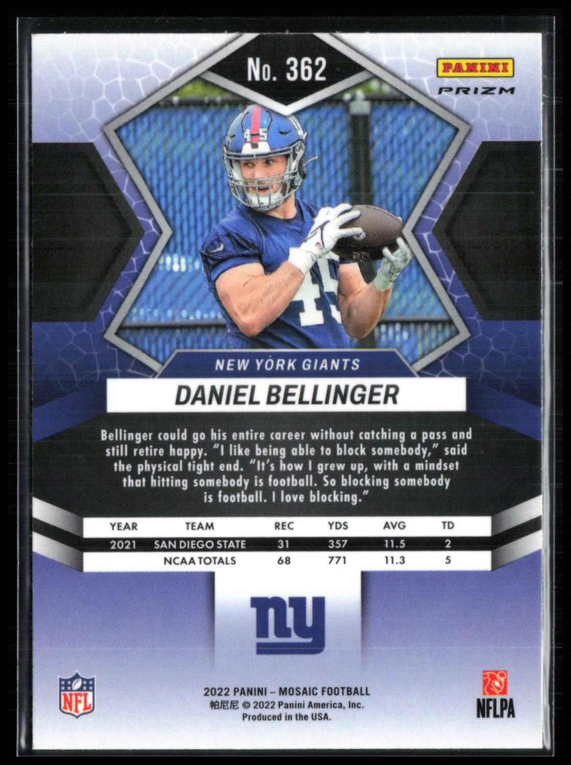 Daniel Bellinger RC Green Mosaic