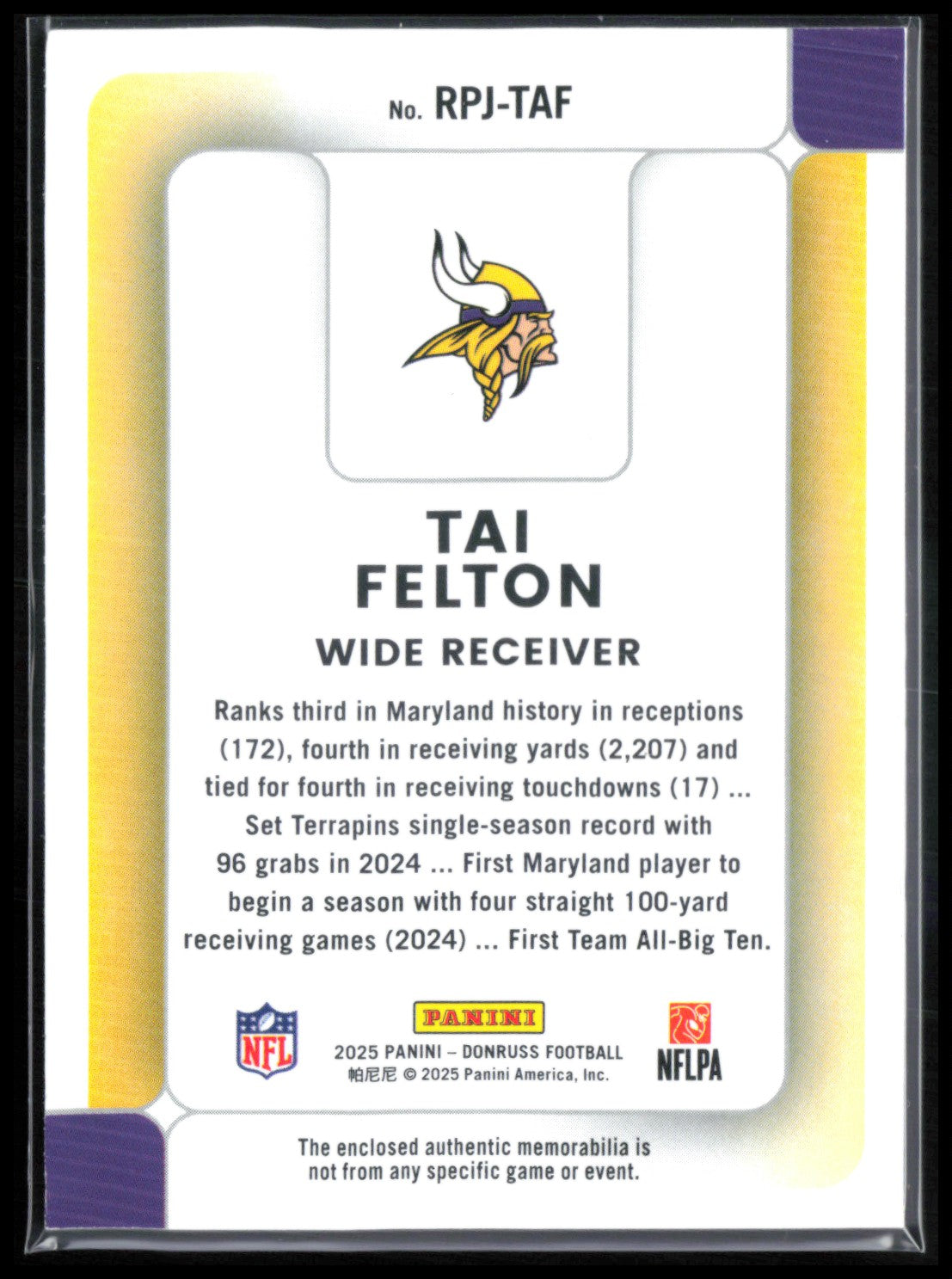 Tai Felton RC Mem