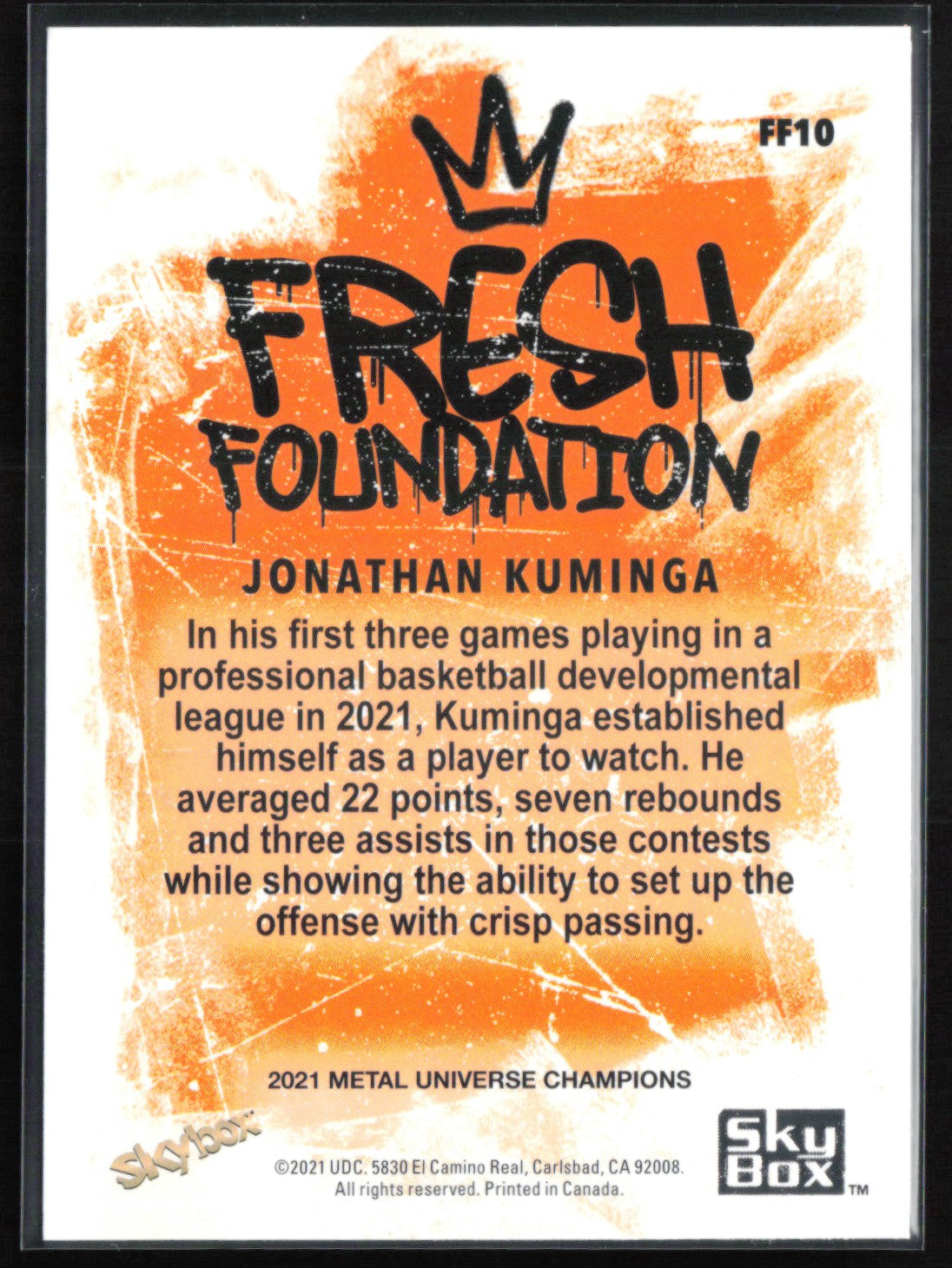Jonathan Kuminga Fresh Foundation