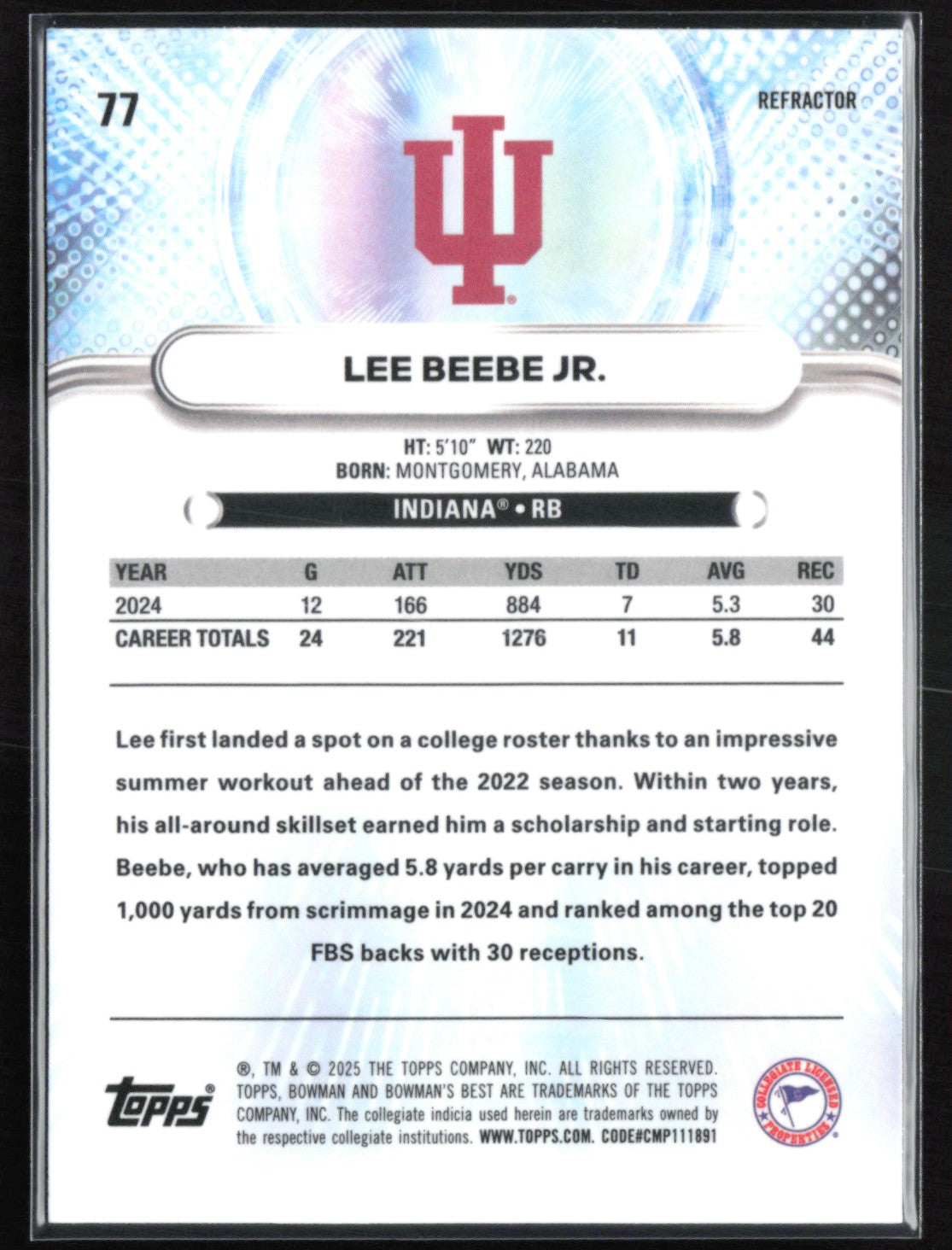 Lee Beebe Jr Refractor