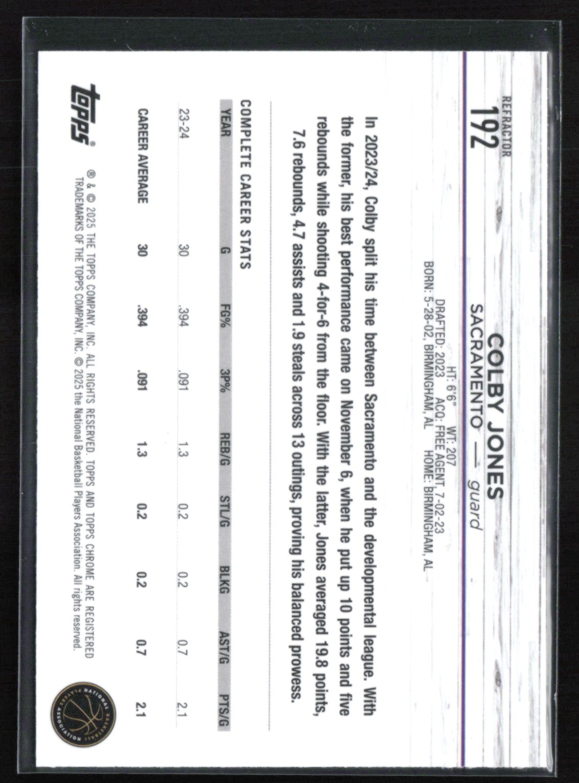 Colby Jones Refractor