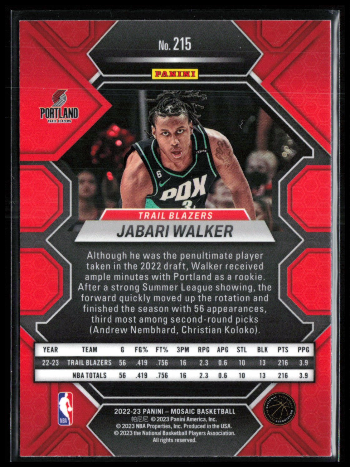 Jabari Walker RC