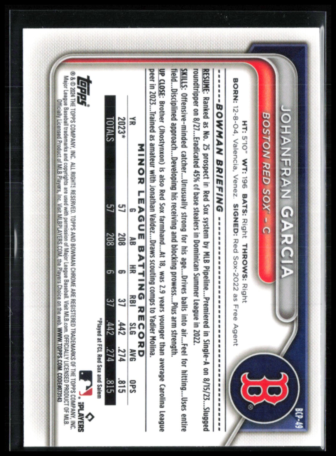 Johanfran Garcia 1st Bowman