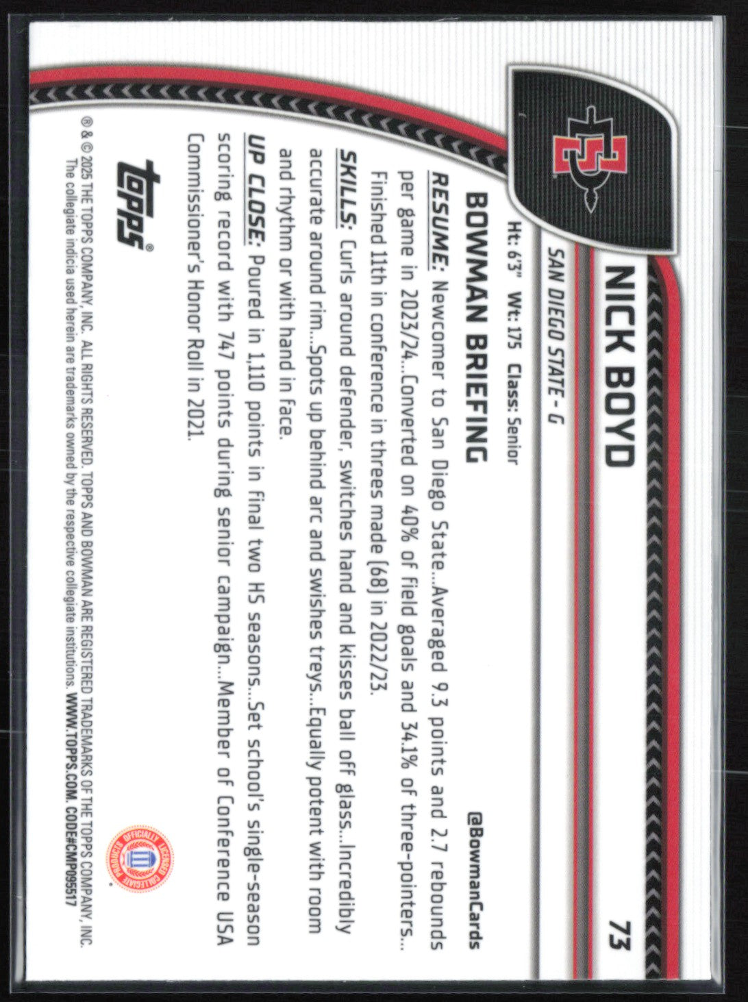 Nick Boyd 1st Bowman X-Fractor