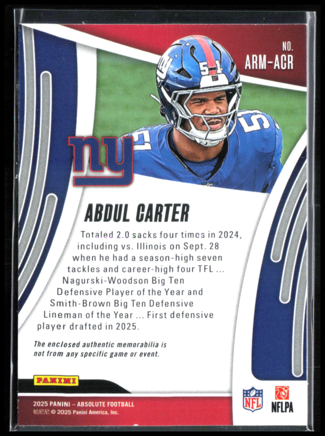Abdul Carter RC Mem