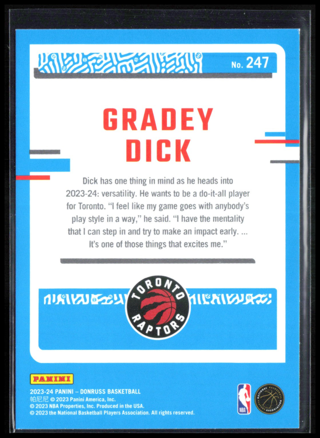 Gradey Dick RC