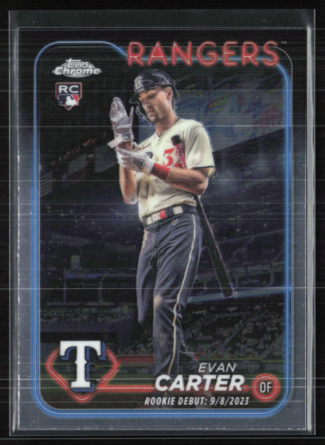 2024 Topps Chrome Update USC199 Evan Carter RC Debut – Dollar Box