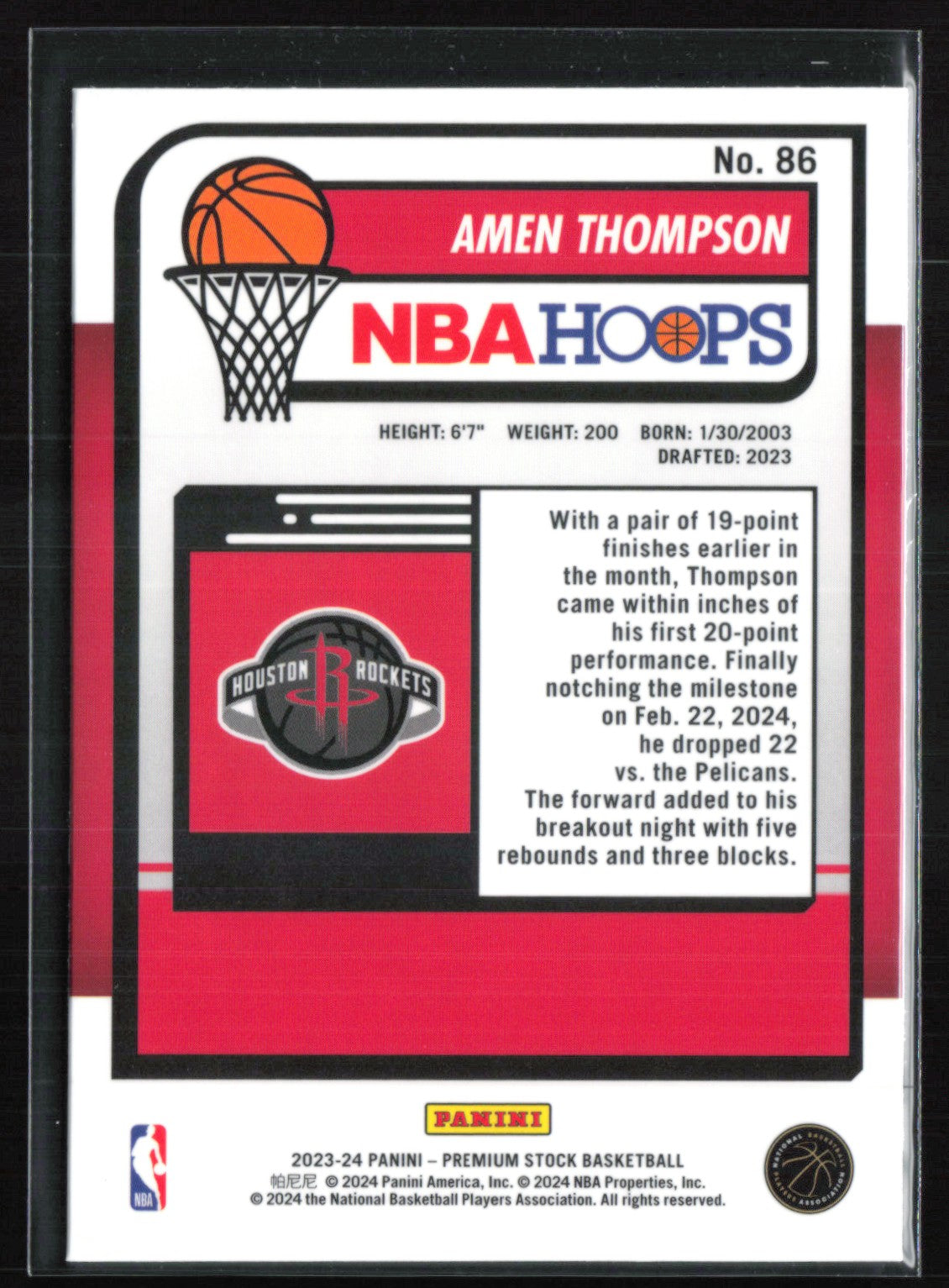 Amen Thompson RC
