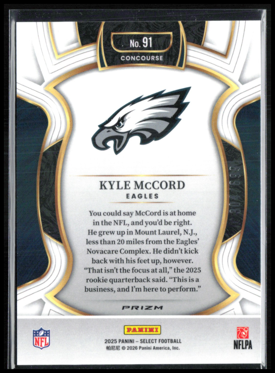 Kyle McCord RC Purple Shock /699