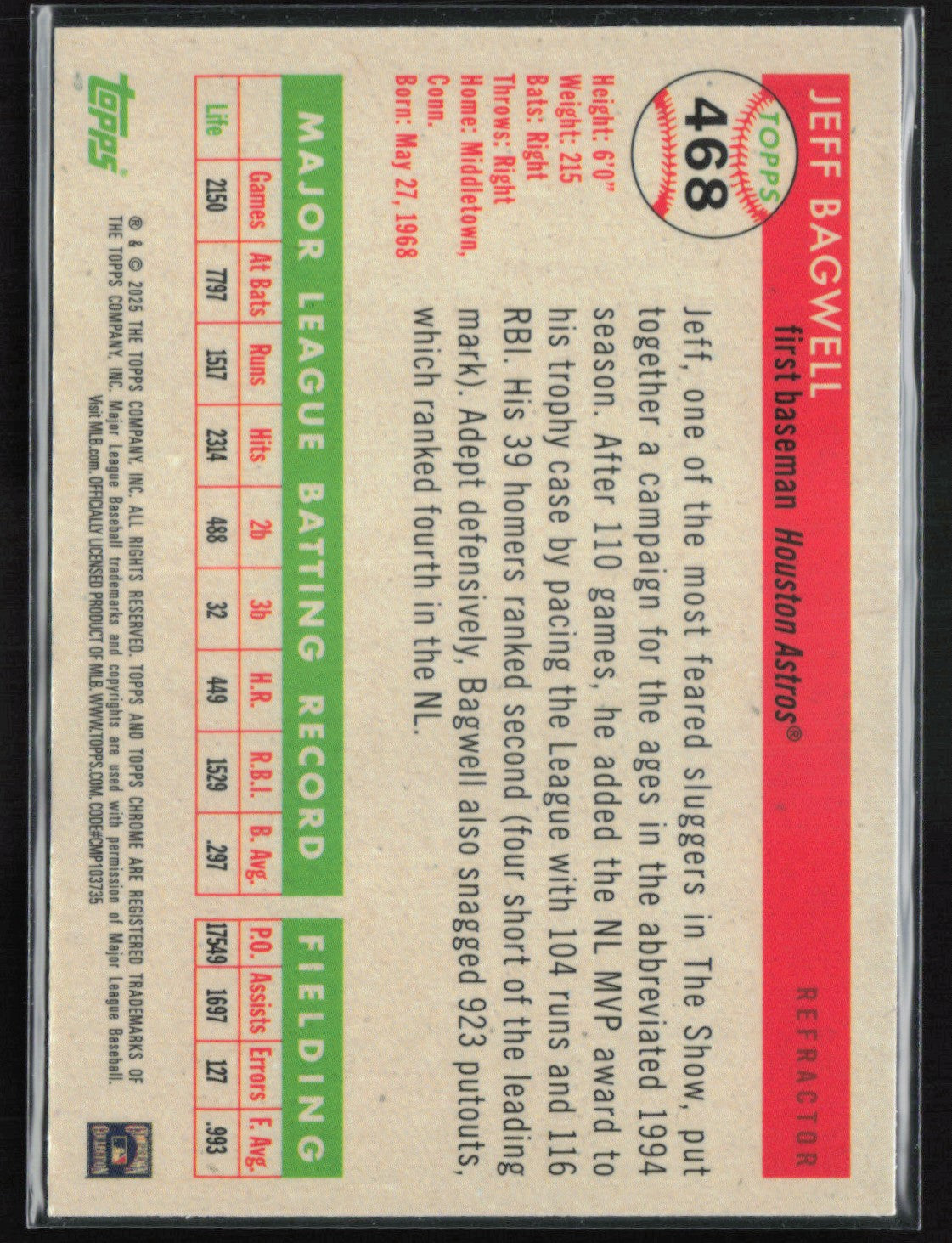 Jeff Bagwell Refractor