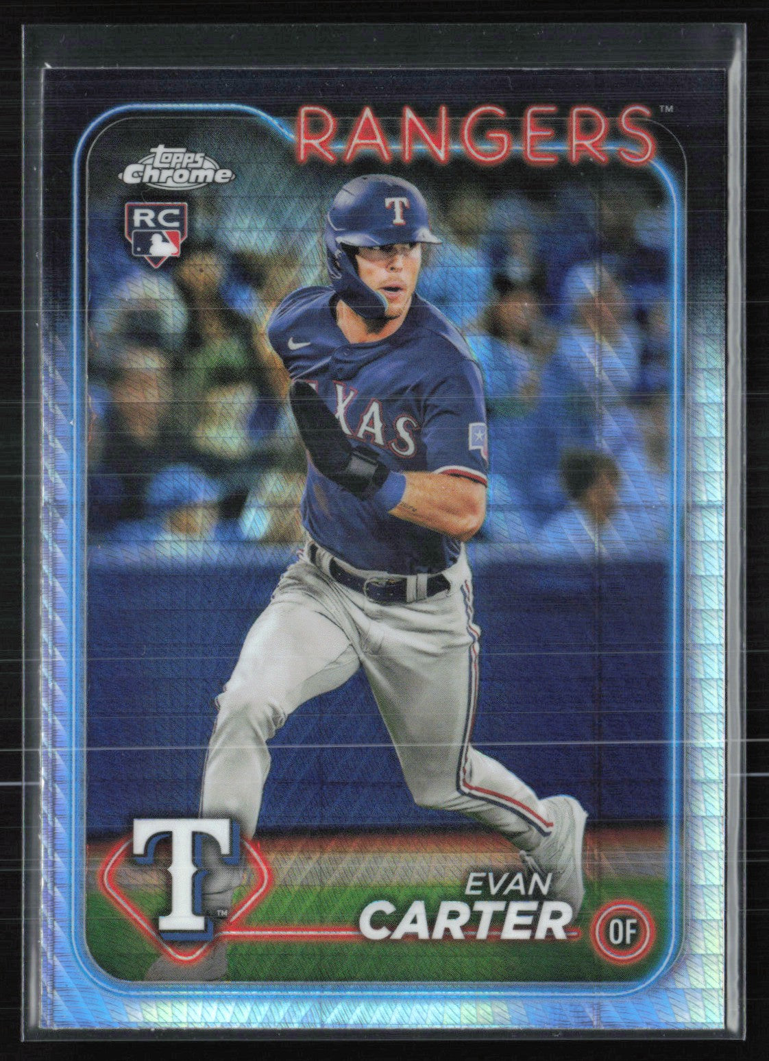 2024 Topps Chrome 136 Evan Carter RC Prism – Dollar Box