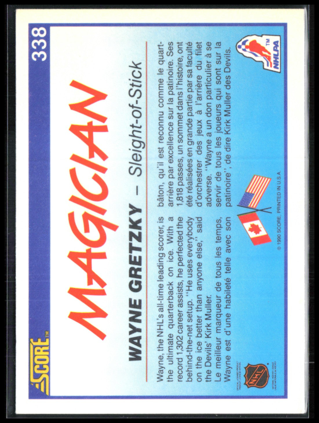 Wayne Gretzky 1990 Score