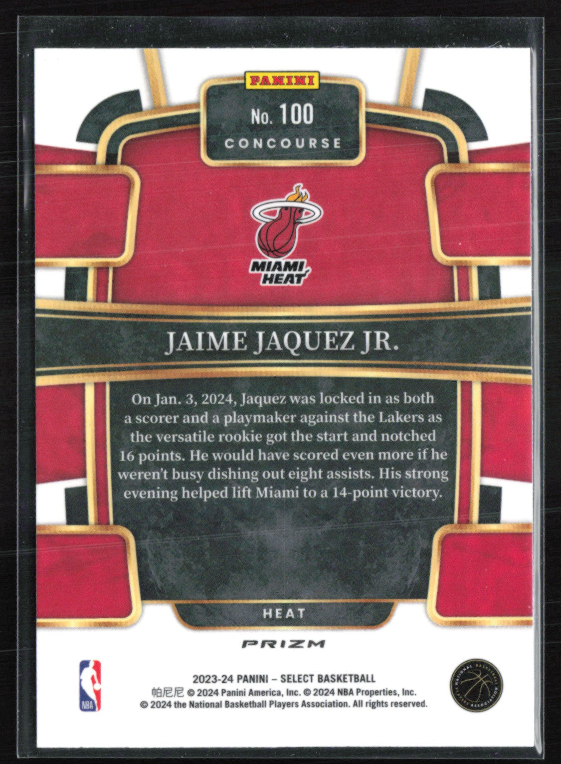 Jaime Jaquez Jr. RC Silver