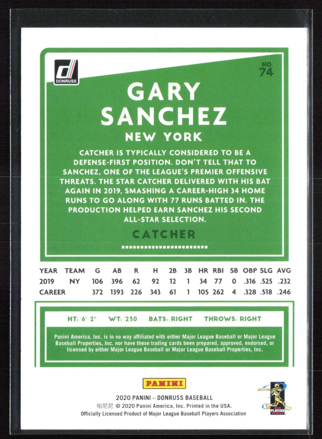 Gary Sanchez /500