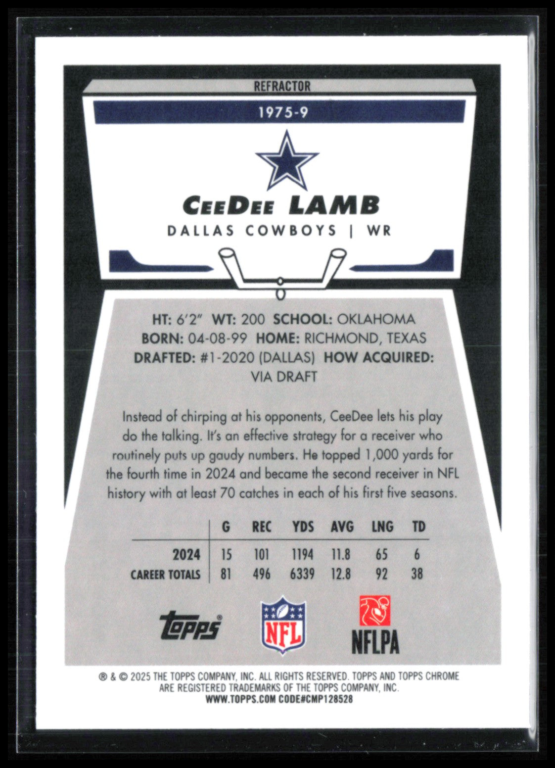CeeDee Lamb Refractor