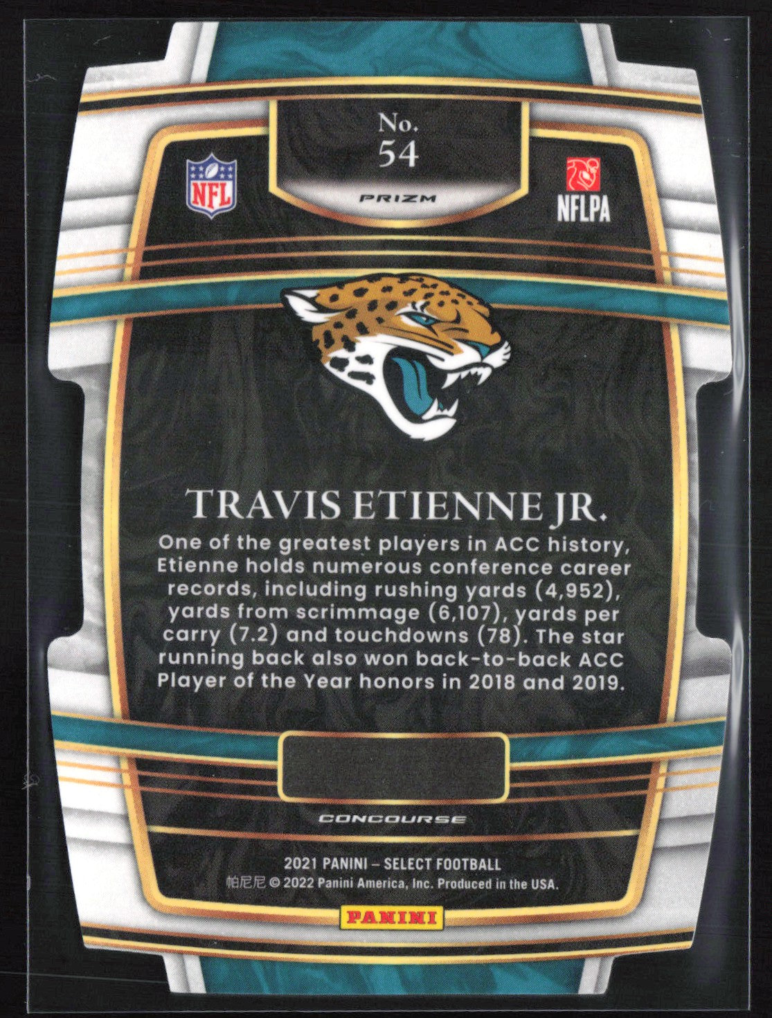 Travis Etienne Jr. RC RWB Die-Cut